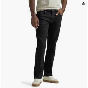 Lee Men's Legendary Slim Straight Jean Overdye Black 42W x 29L